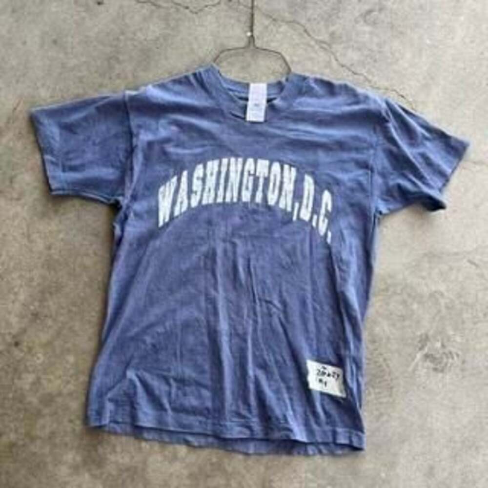 Vintage 90s Washington D.C. Graphic T-Shirt Blue Size M